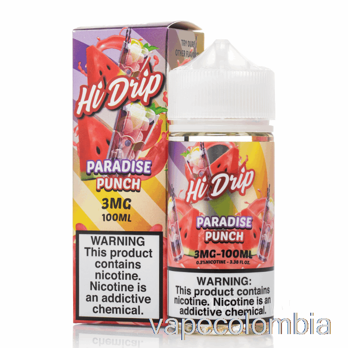 Vape Desechable Paradise Punch - E-líquidos De Alto Goteo - 100ml 6mg